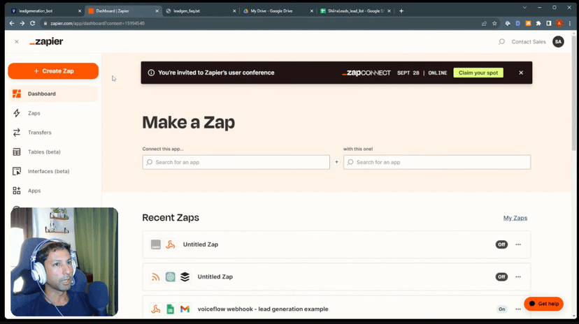 Voiceflow & Zapier Tutorial